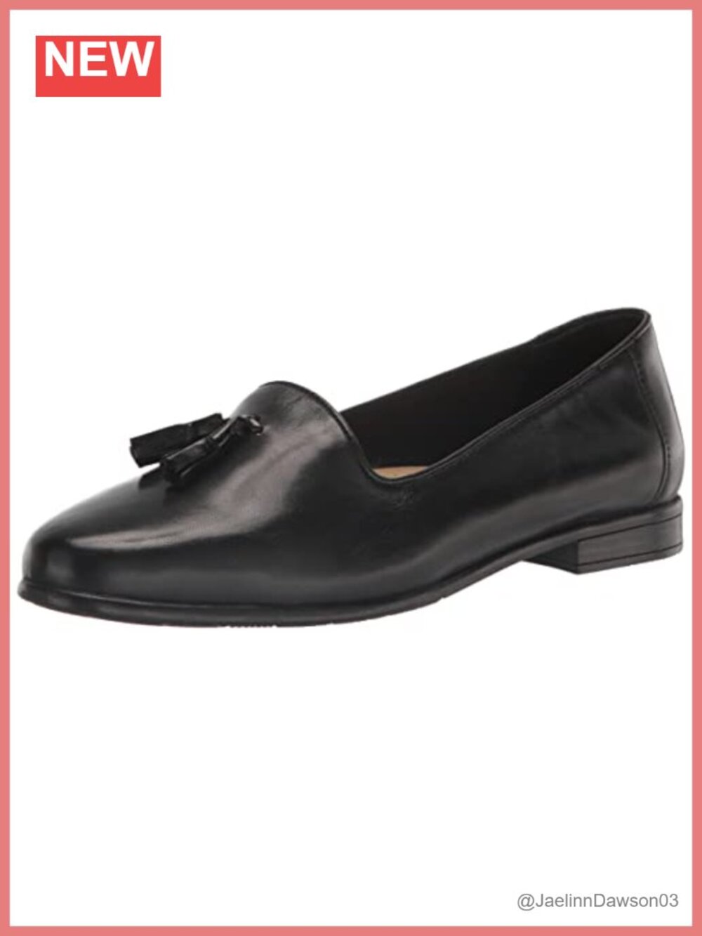 Women's Leather Loafers Moc Toe Tassel Slip-Ons Comfortable